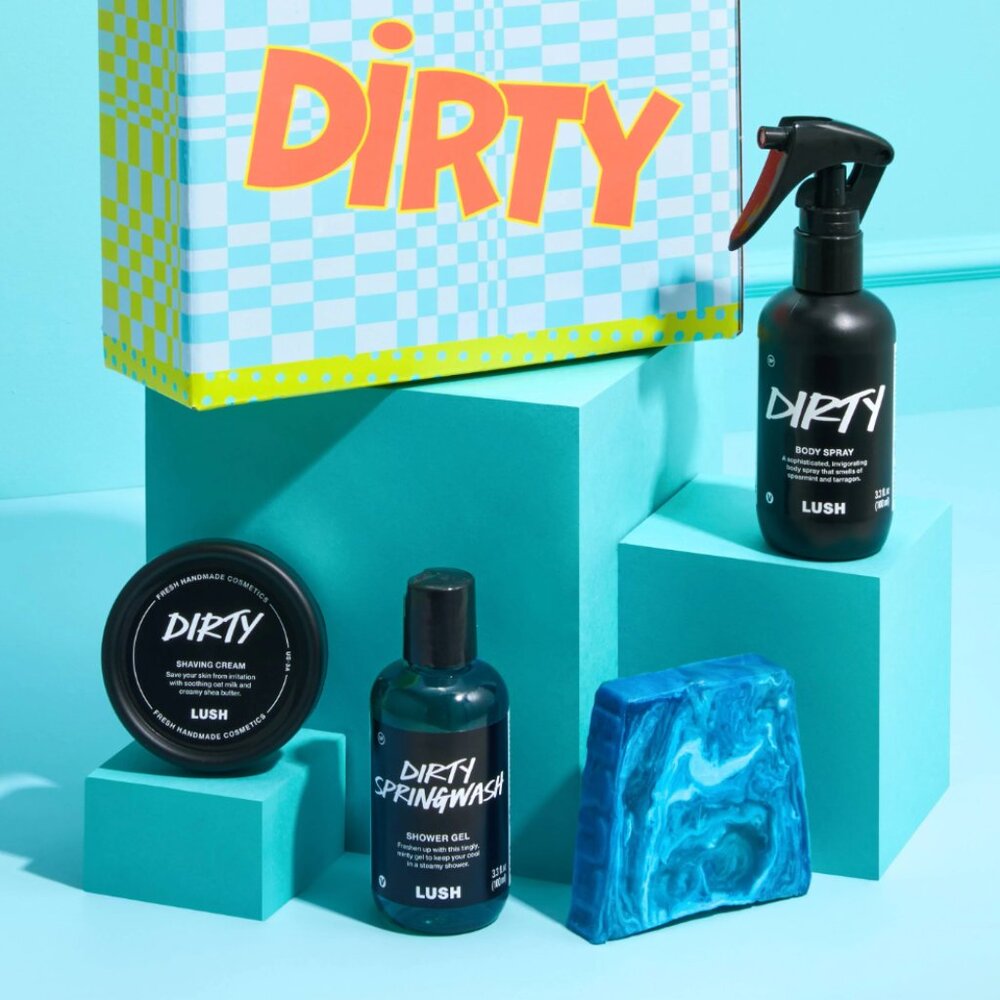 NIB LUSH Dirty Gift Set